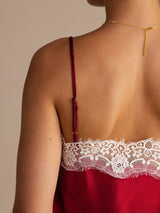 [Viini] SilkSilky-FI Spaghetti Strap V Neck Camisole Top 005