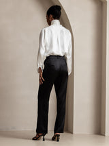 [Musta] SilkSilky-FI 19Momme Silk Womens Pants 004