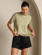 [Kuivattu Yrtti] SilkSilky-FI Short Sleeve Naisten T-paita 007