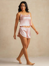 [Pinkki] SilkSilky-FI Spaghetti Strap Camisole Setti 006
