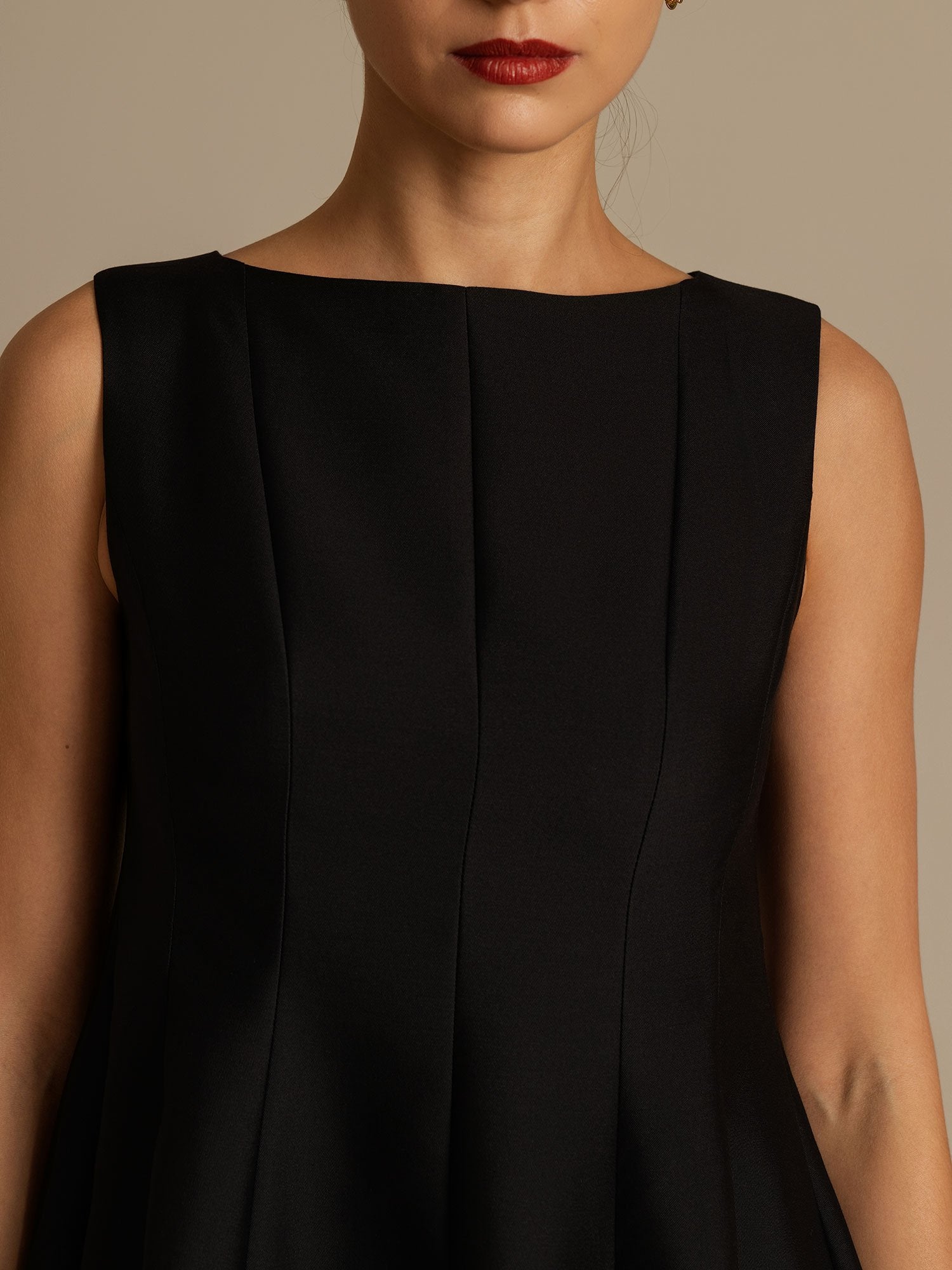 [Musta] SilkSilky-FI 32Momme Silk-Wool Blend Dress 004,