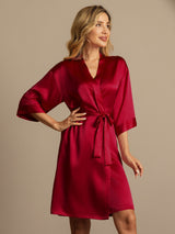 [Viini] SilkSilky-FI 3/4 Sleeve Naisten Aamutakki 005