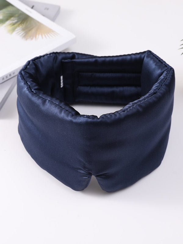 [Tummansininen] SilkSilky-FI 19Momme Eye Mask 004