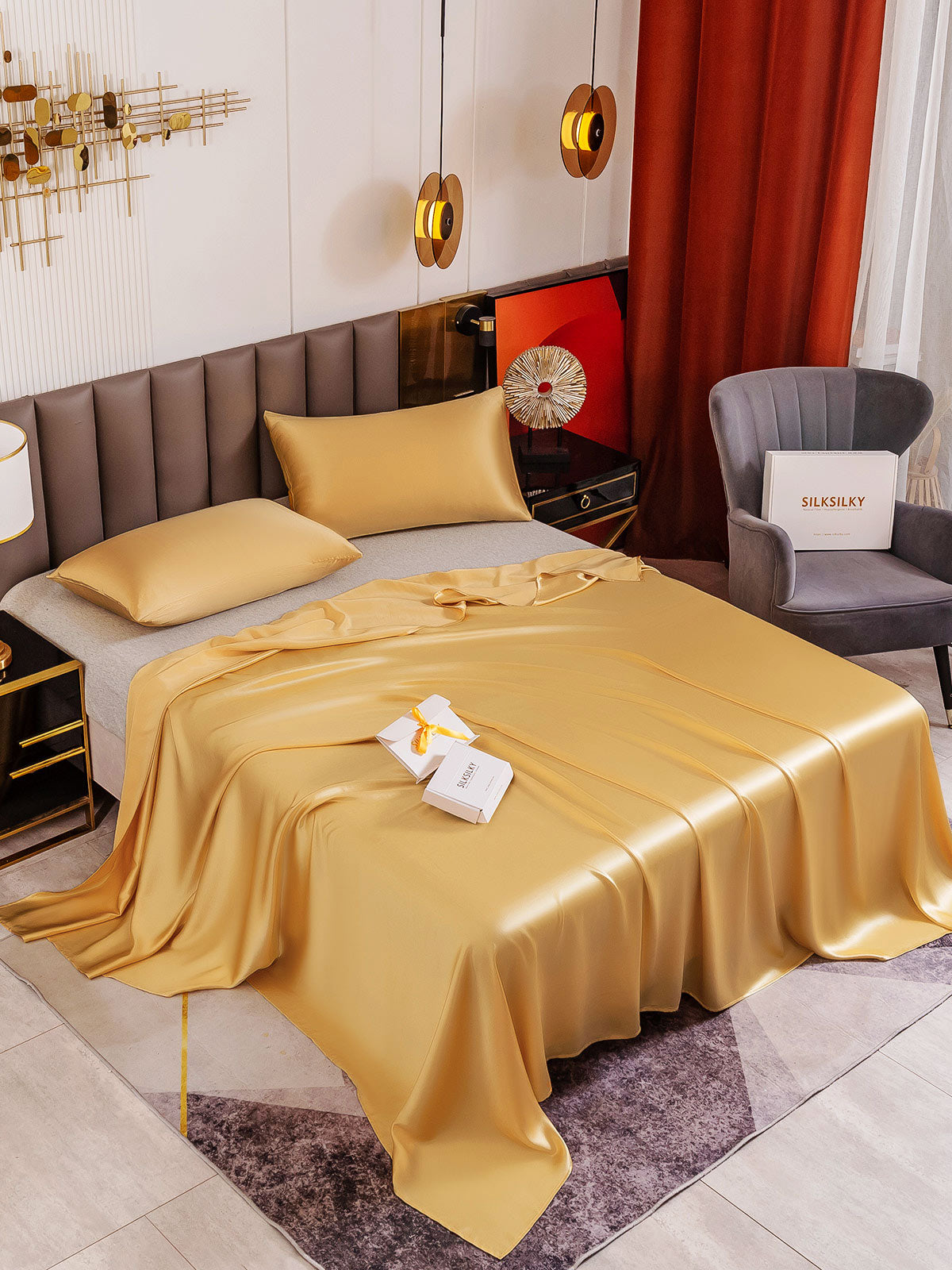 [Samppanja] SilkSilky-FI 19Momme Bedding Set 001