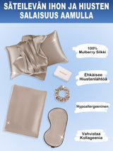 [Khaki] SilkSilky-FI 19Momme Pure Silk Pillowcase Set 002