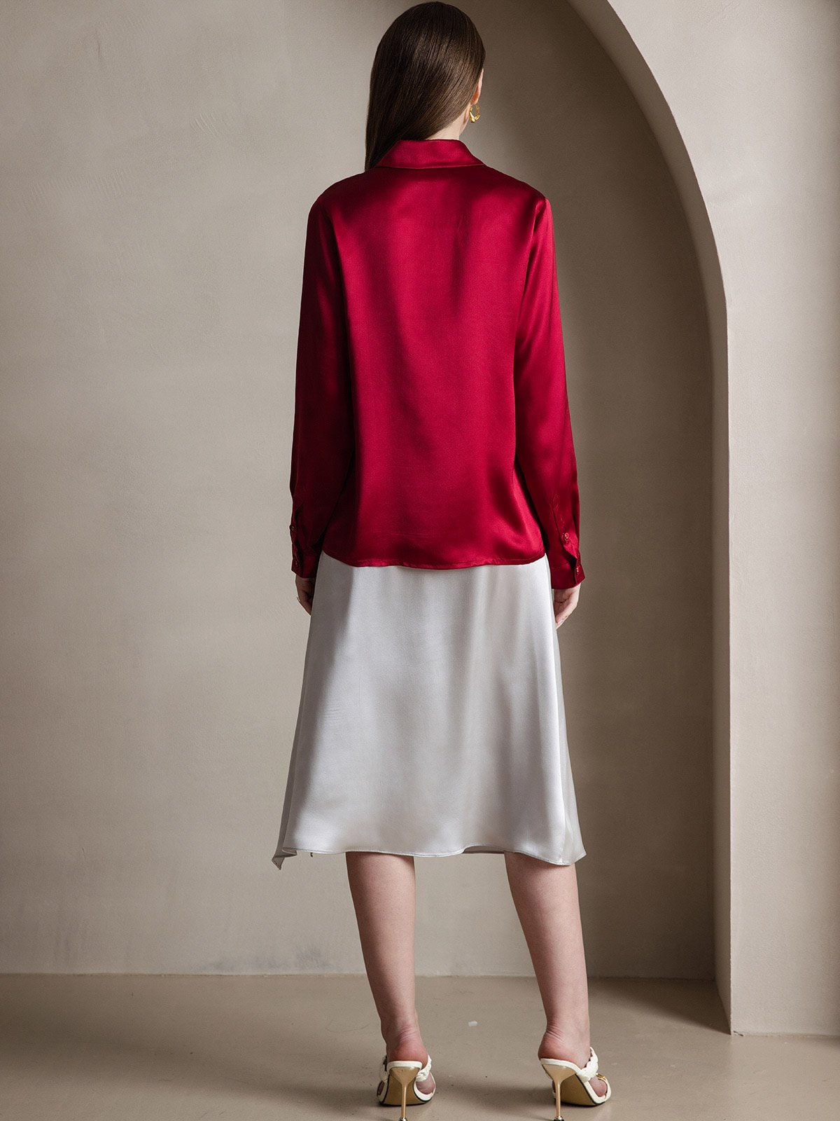 [Viini] SilkSilky-FI 19Momme Womens Shirt 002