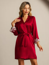 [Viini] SilkSilky-FI 3/4 Sleeve Naisten Aamutakki 001