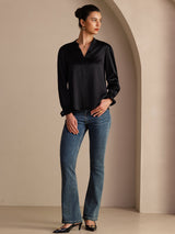 [Musta] SilkSilky-FI Long Sleeve Naisten Puserot 006