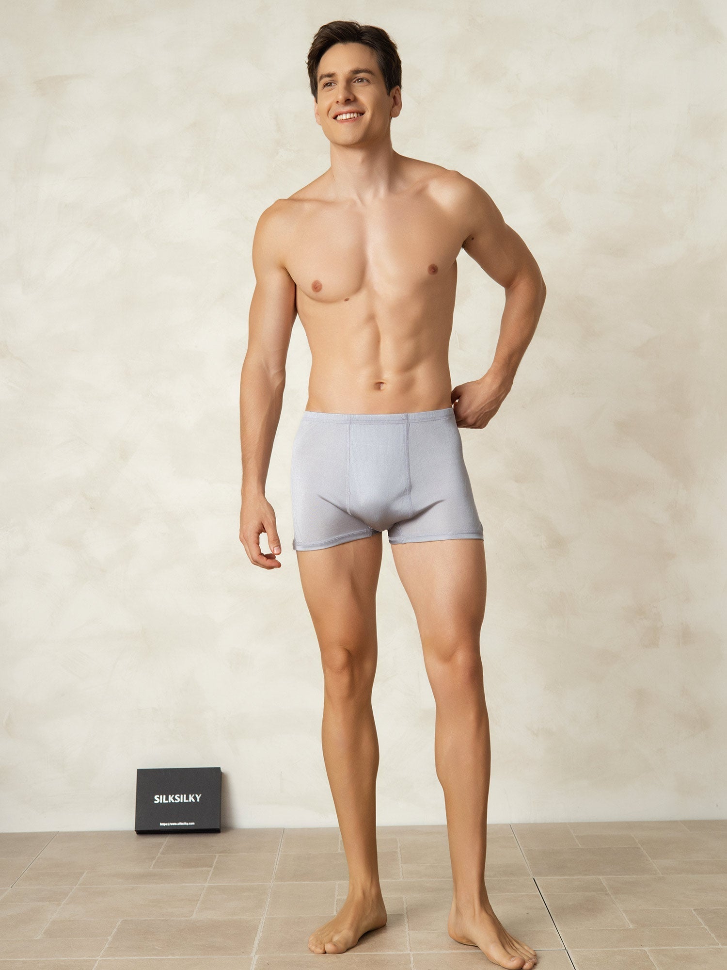[Harmaa] SilkSilky-FI Mens Underwear 004