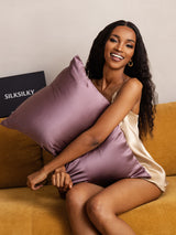 [Tumma Violetti] SilkSilky-FI 22Momme Pillowcase 003