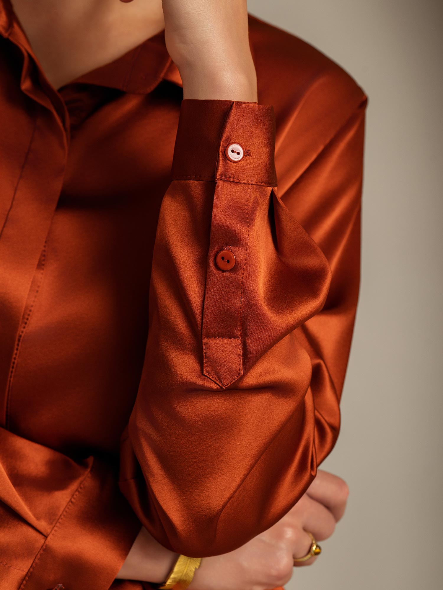 [Karamelli] SilkSilky-FI 19Momme Womens Shirt 007