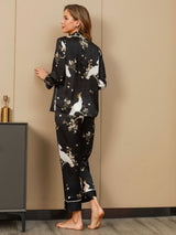 [Musta] SilkSilky-FI Womens Pajamas 002