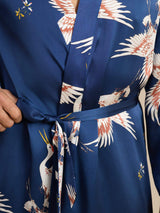 [Tummansininen] SilkSilky-FI 19Momme Mens Robe 004