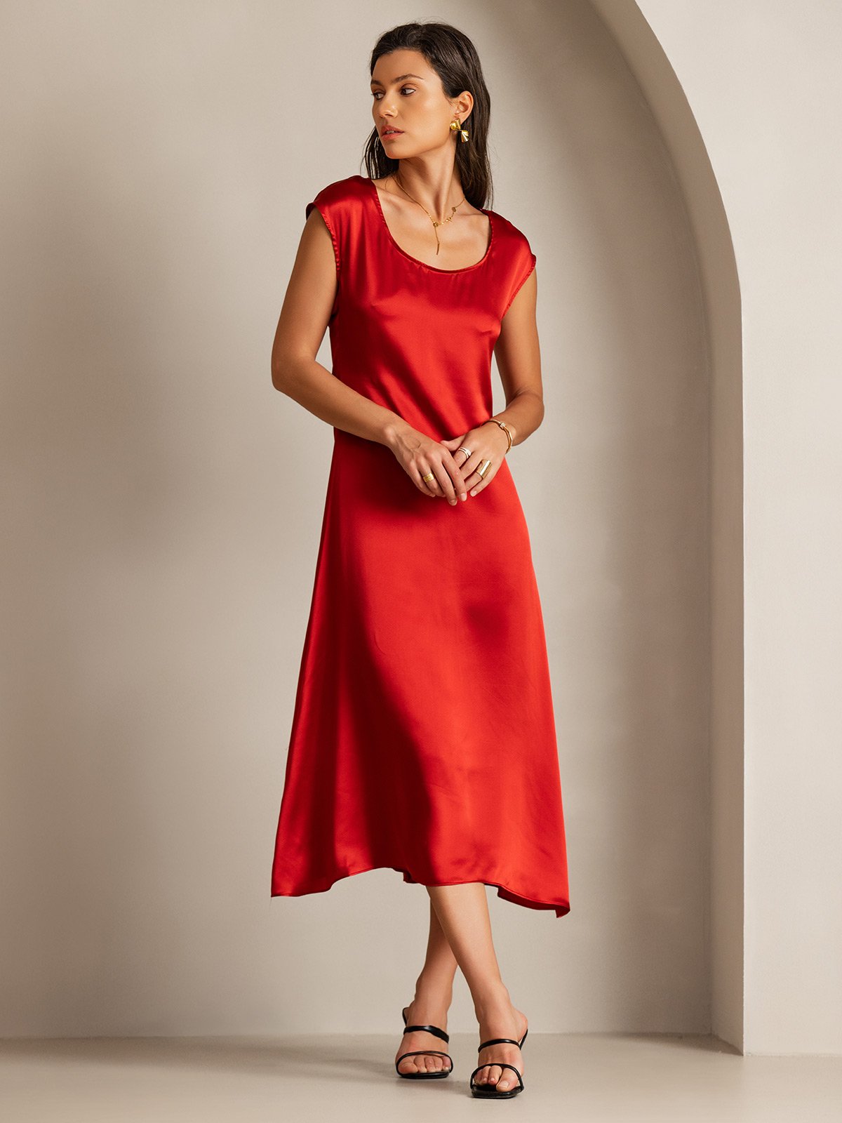 [Viini] SilkSilky-FI 19Momme Dress 001