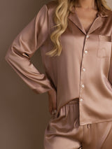 [Toscana] SilkSilky-FI Long Sleeve Notkokaulus Naisten Pyjamat 004