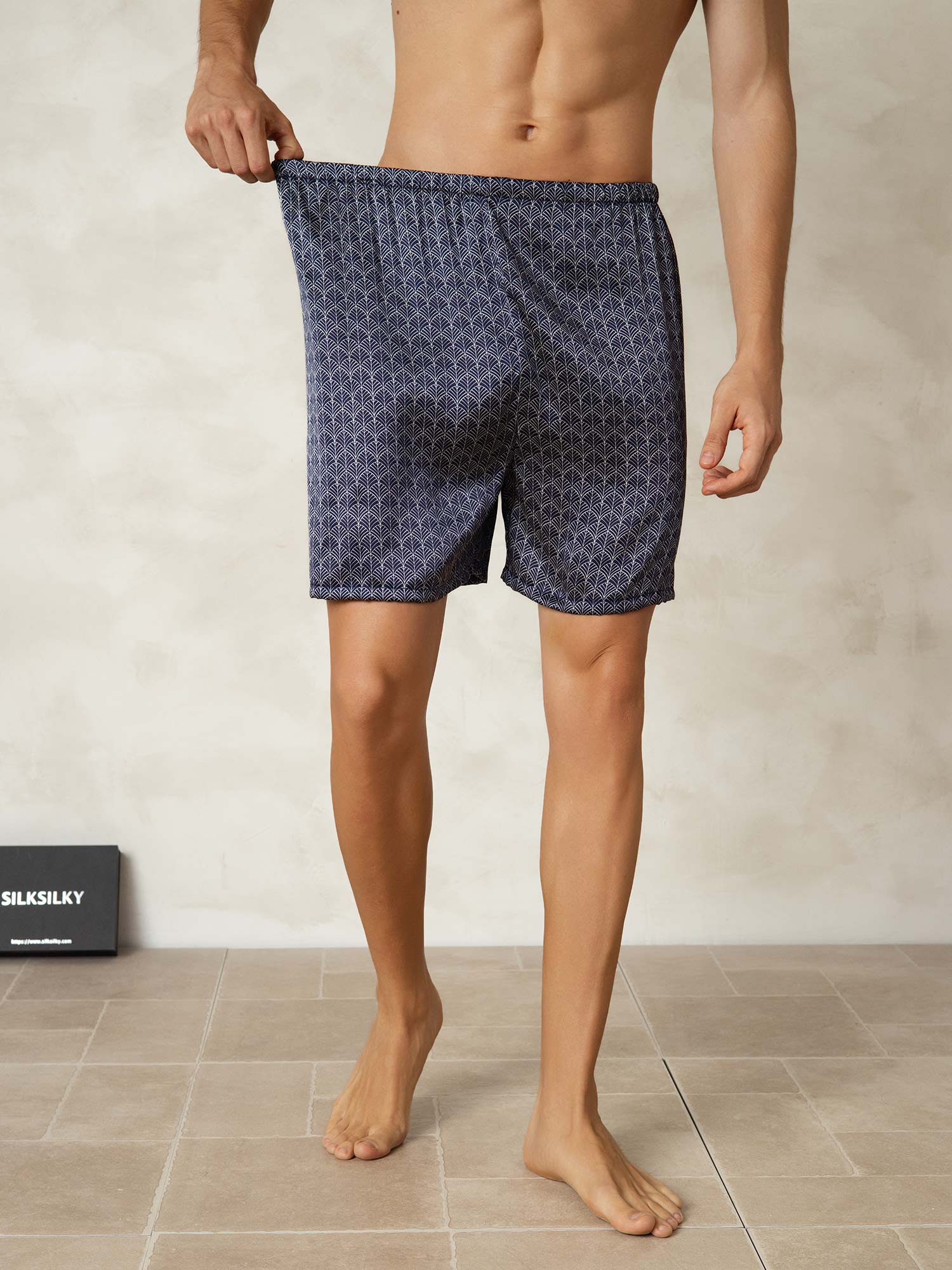 [Laivasto Ginkgo] SilkSilky-FI Mens Sleep Bottoms 003