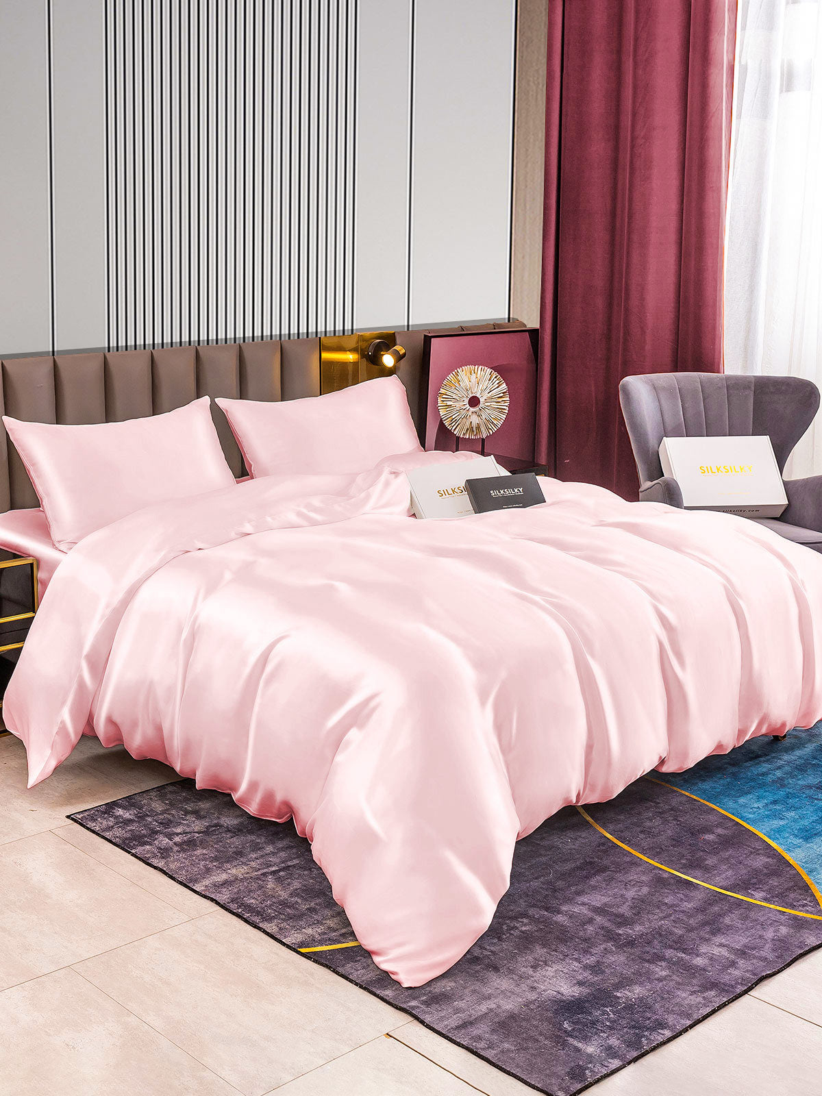 [Pinkki] SilkSilky-FI 22Momme Bedding Set 002
