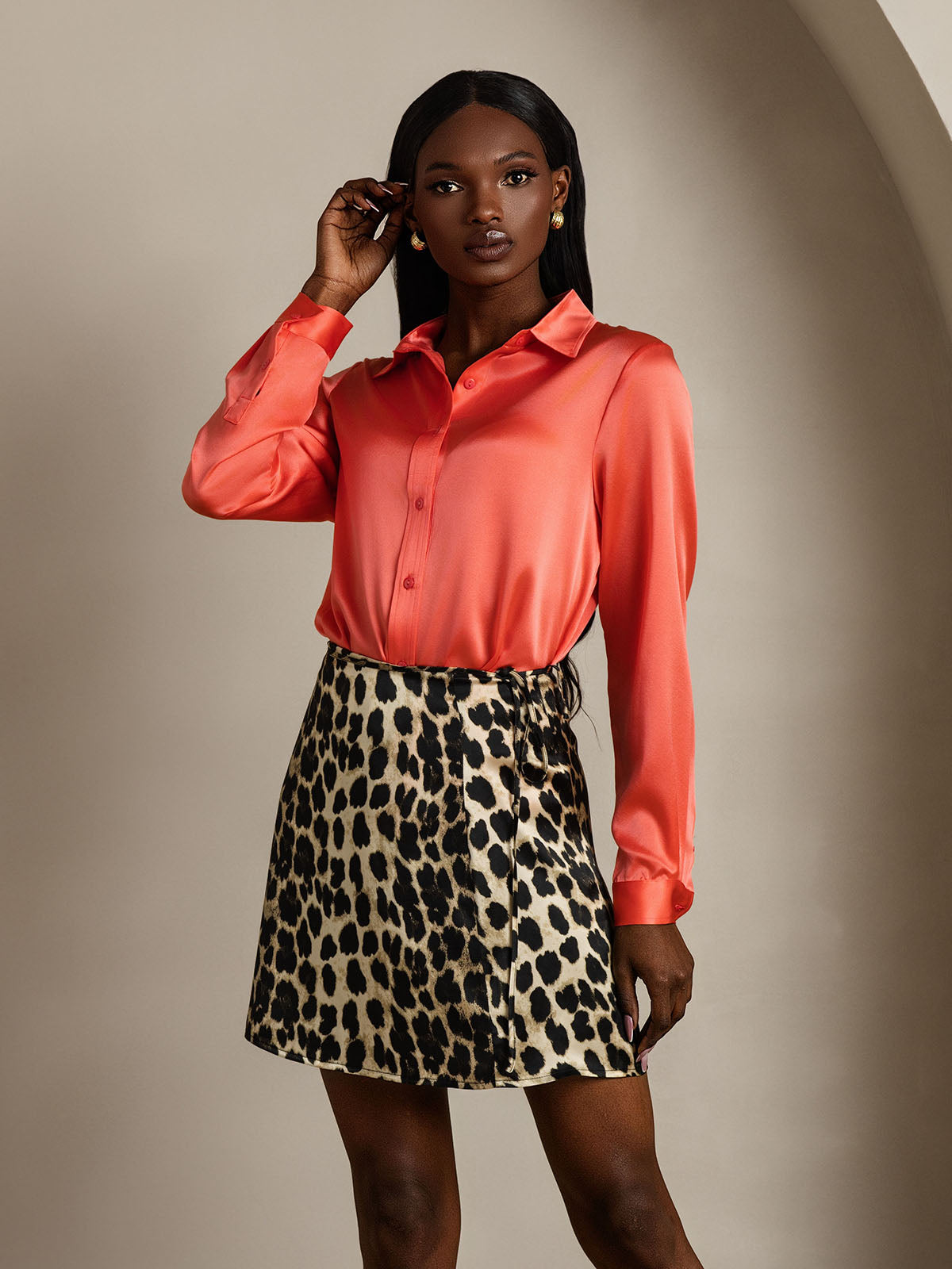 [Leopardi] SilkSilky-FI Skirt 008,