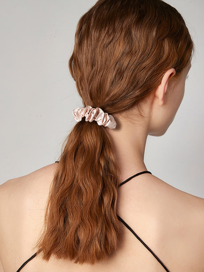 [Vaalea Pinkki] SilkSilky-FI 19Momme Scrunchie 005