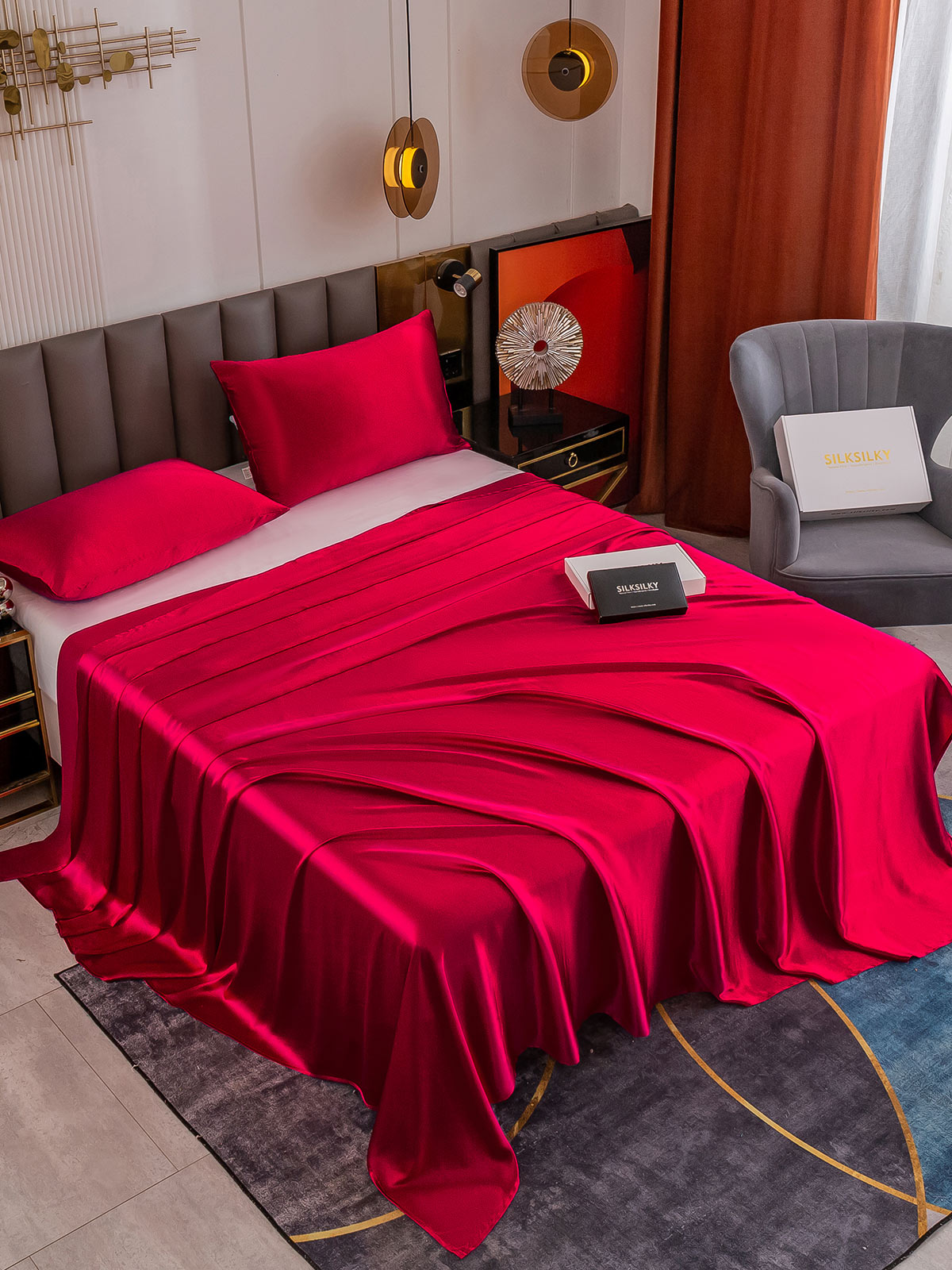 [Viini] SilkSilky-FI 19Momme Bedding Set 001