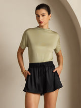 [Kuivattu Yrtti] SilkSilky-FI Short Sleeve Naisten T-paita 008