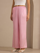 [Vaaleanpunainen Liituraita] SilkSilky-FI Womens Pants 003