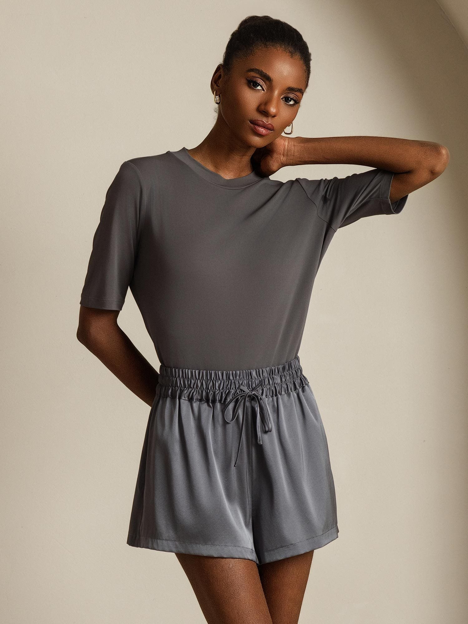 [Harmaa] SilkSilky-FI Womens T-Shirt 001