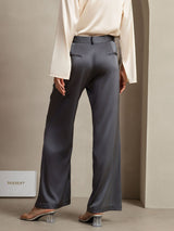 [Tumman Harmaa] SilkSilky-FI 19Momme Womens Pants 002,