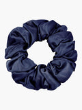 SilkSilky FI 19Momme Pure Silk Scrunchie Tummansininen 004