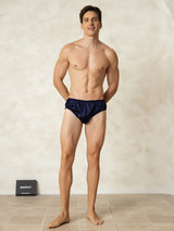 [Tummansininen] SilkSilky-FI Mens Underwear 003