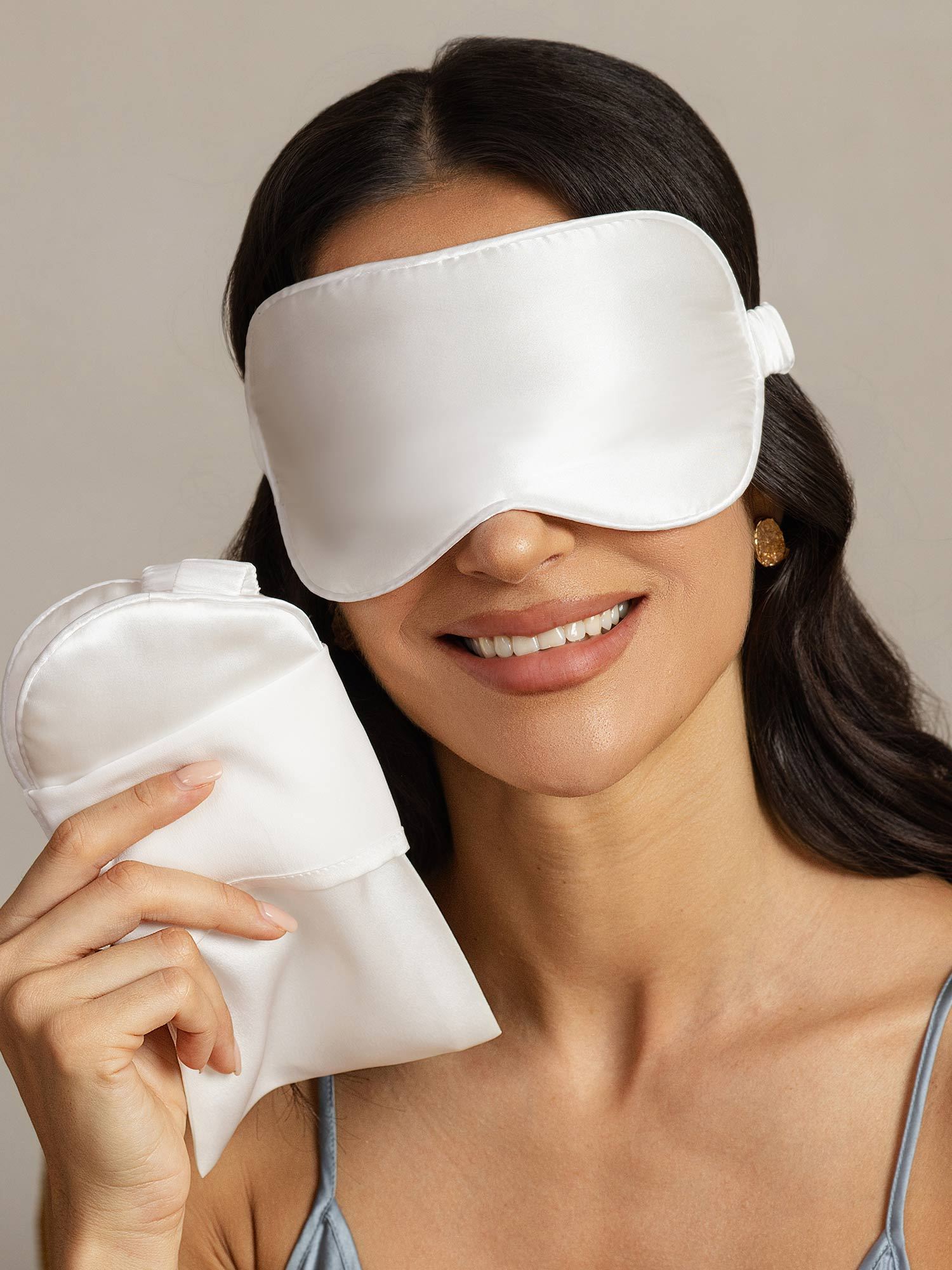 [Valkoinen] SilkSilky-FI Eye Mask 004