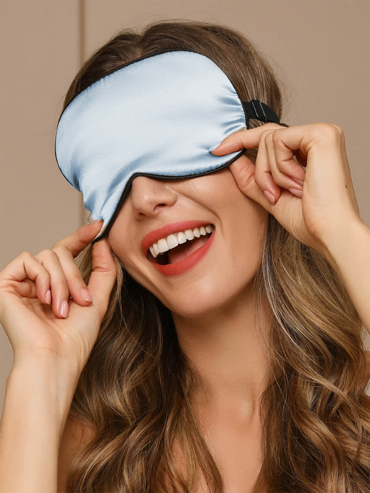 [Vaaleansininen] SilkSilky-FI 19Momme Eye Mask 001