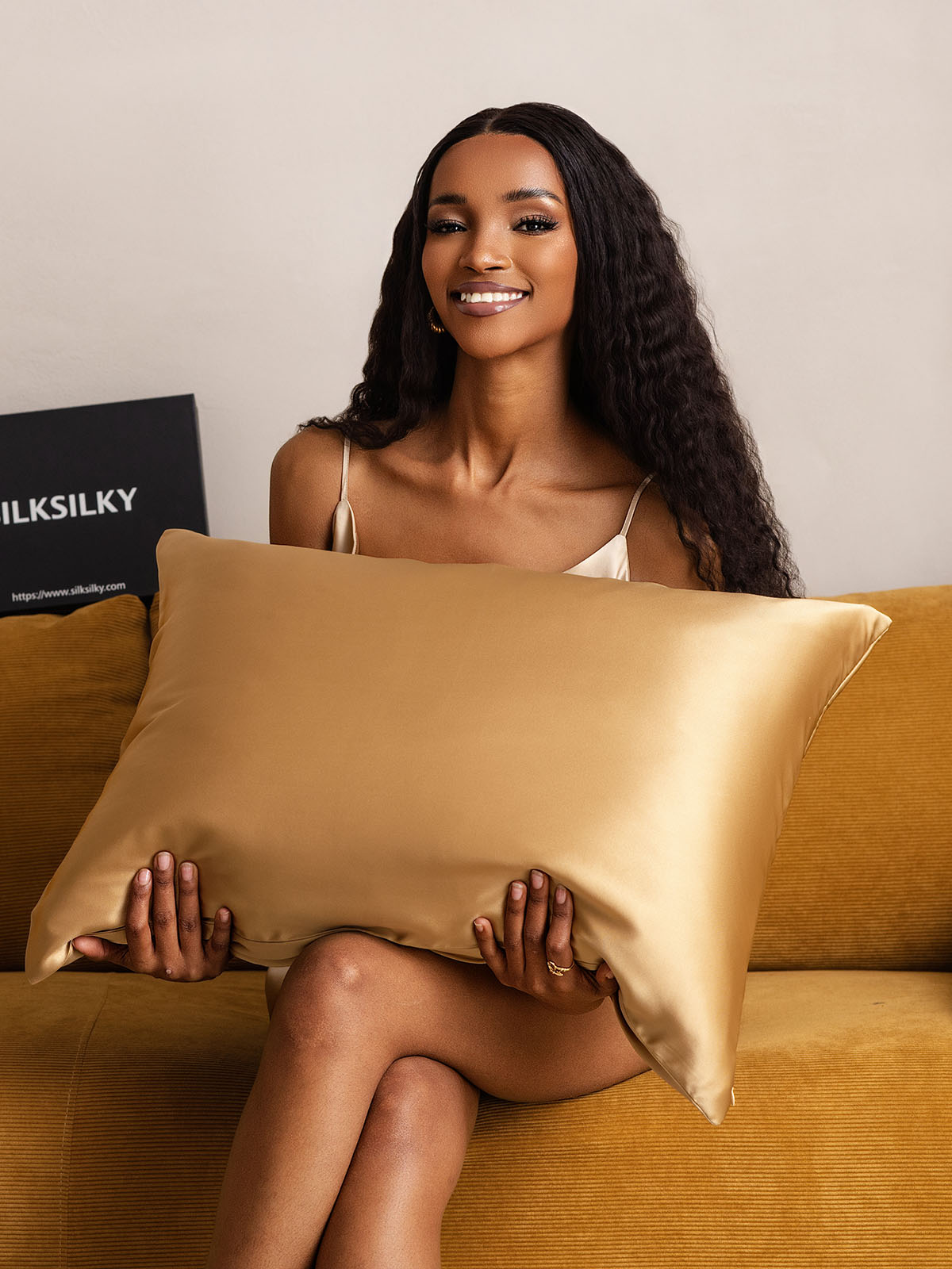 [Tumma Kamel] SilkSilky-FI 22Momme Pillowcase 001