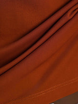 [Oranssi] SilkSilky-FI Short Sleeve V Neck Naisten T-paita 005