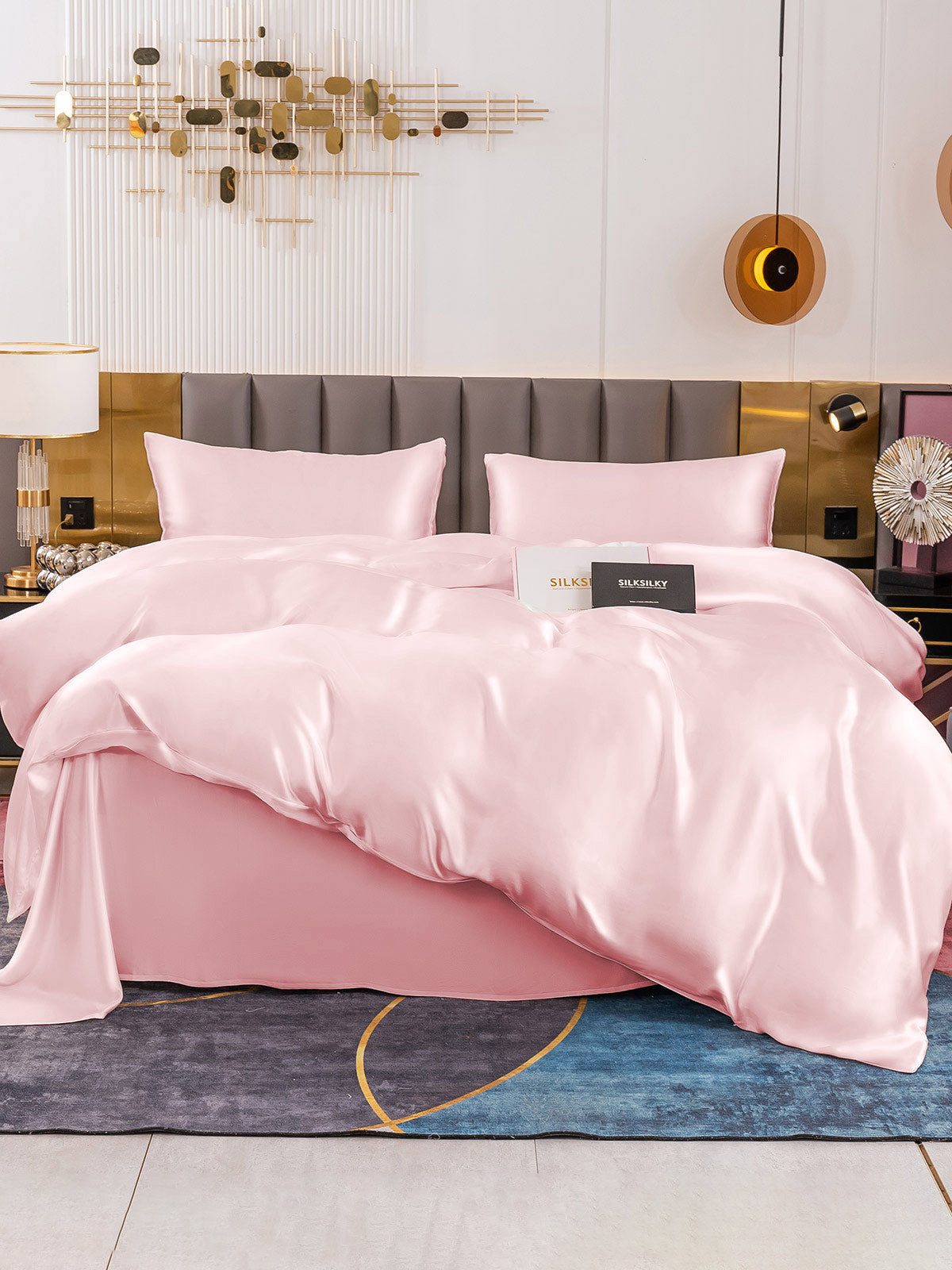 [Pinkki] SilkSilky-FI 19Momme Bedding Set 002