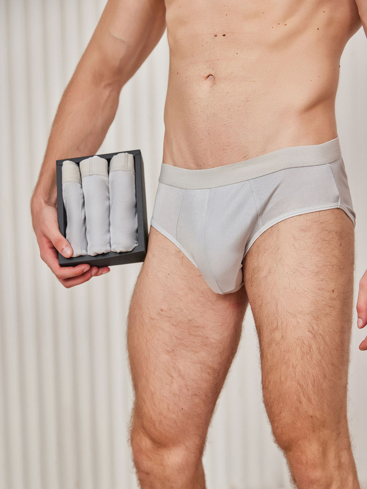 [Harmaa] SilkSilky-FI Mens Underwear 001