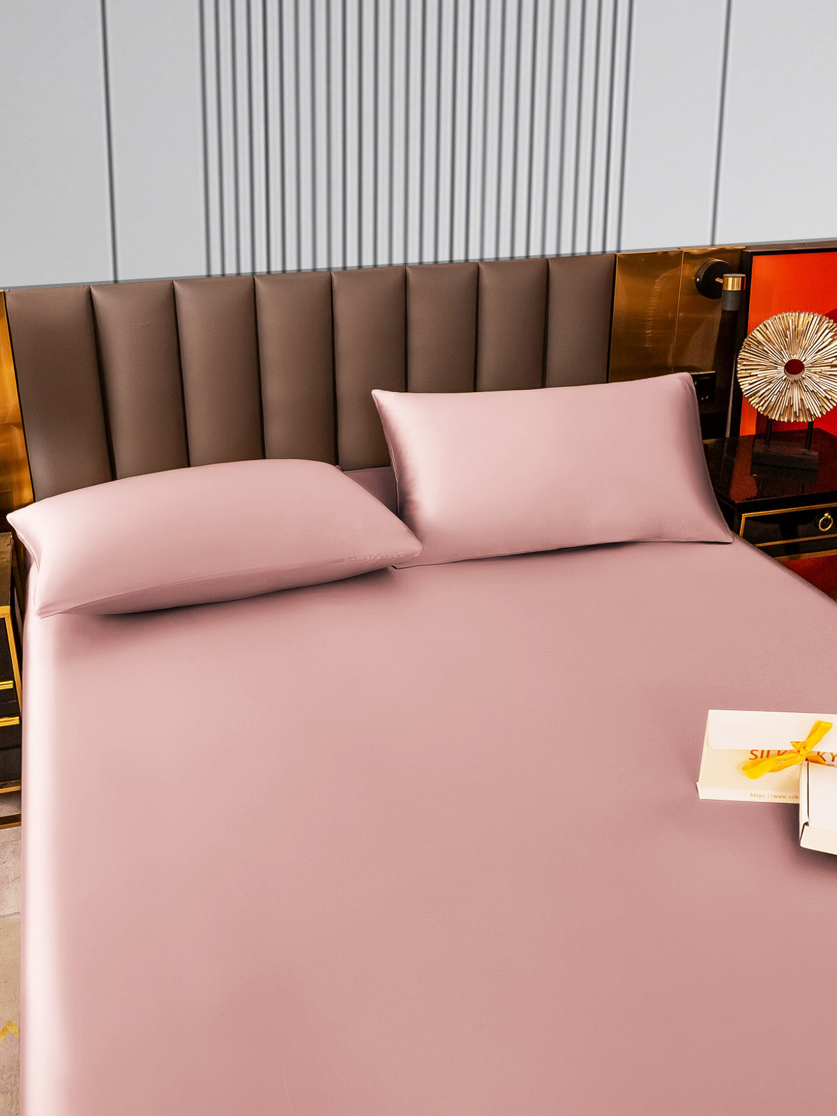 [Vaalean Mauve] SilkSilky-FI 22Momme Bedding Set 005