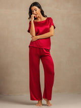 [Viini] SilkSilky-FI 19Momme Naisten Pyjamat 006