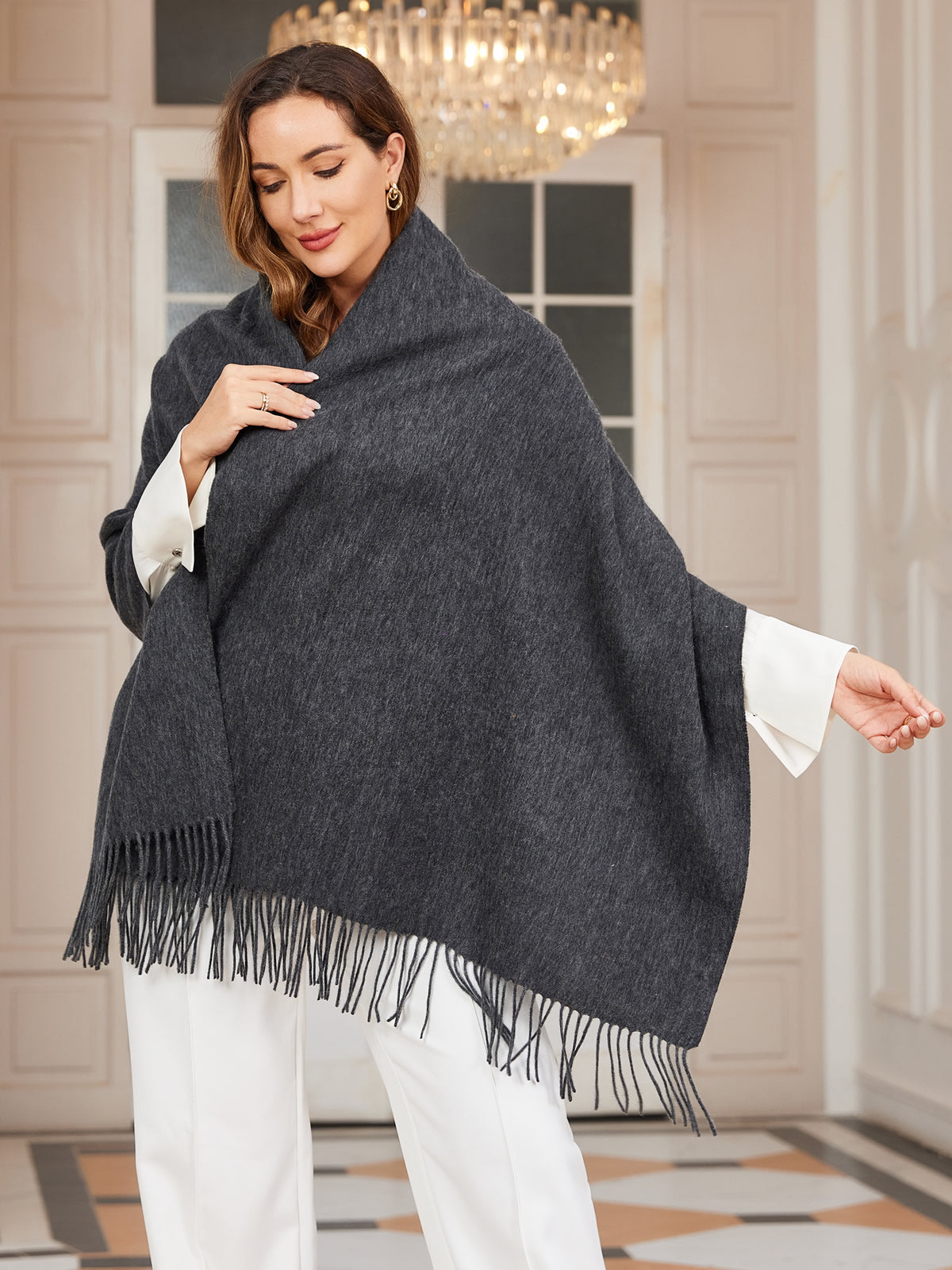 [Tumman Harmaa] SilkSilky-FI Scarf 001