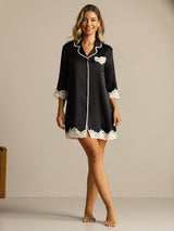 [Musta] SilkSilky-FI Nightshirt 006