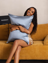 [Harmaansininen] SilkSilky-FI 22Momme Pillowcase 007