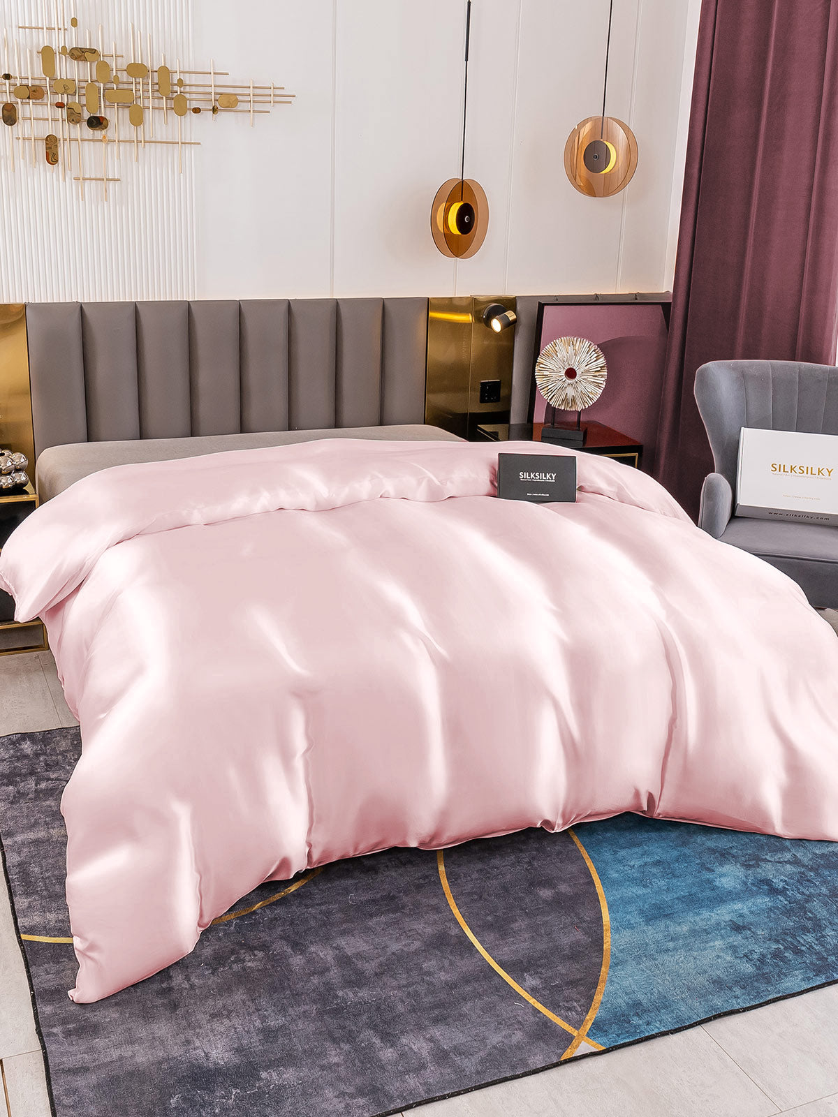 [Pinkki] SilkSilky-FI 19Momme Duvet Cover 002