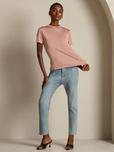 [Pinkki] SilkSilky-FI Short Sleeve Naisten T-paita 004
