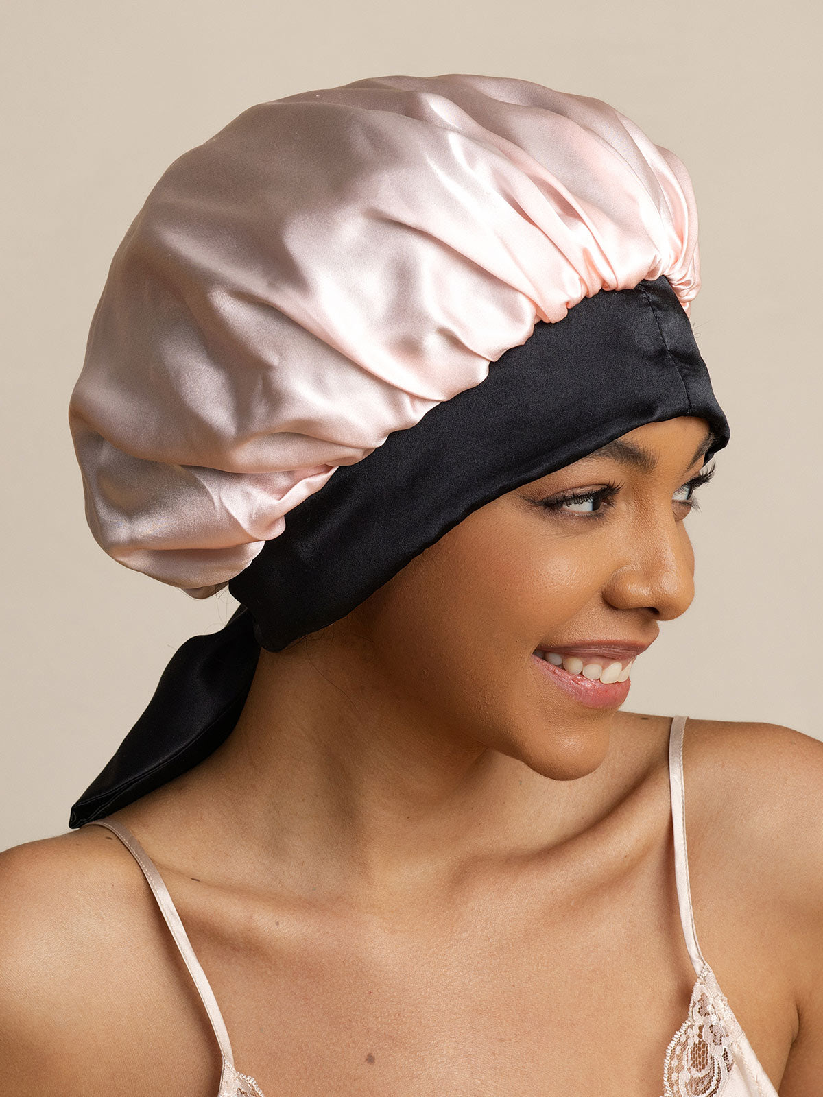 SilkSilky-FI Sleep Cap Pinkki 003