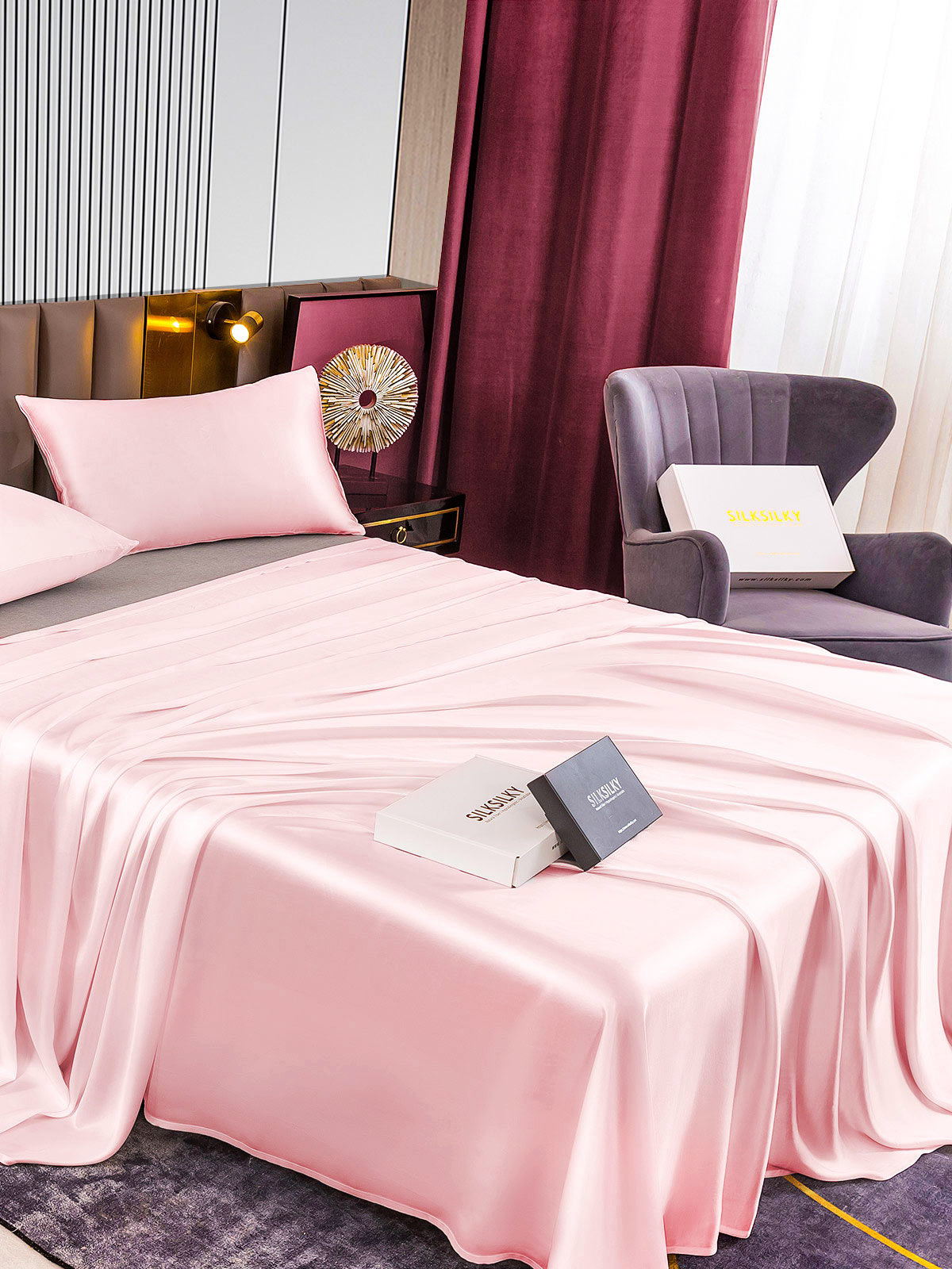 [Pinkki] SilkSilky-FI 22Momme Bedding Set 004