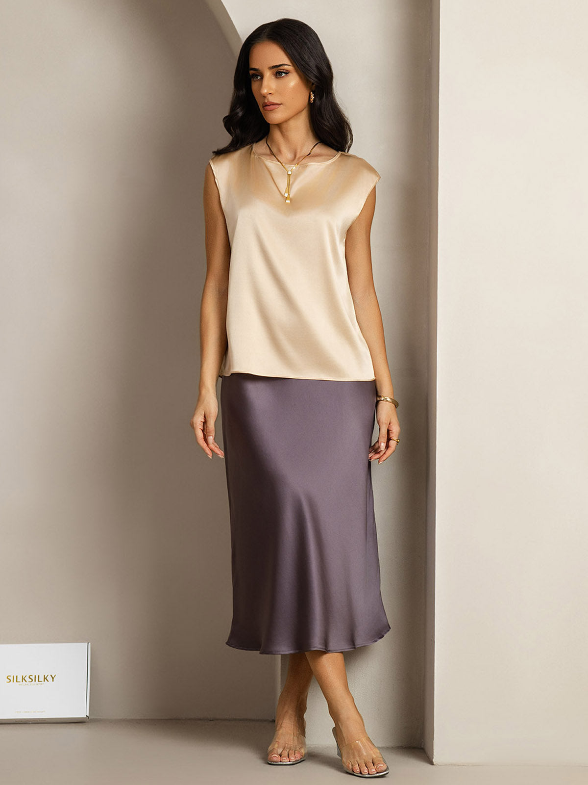 [Samppanja] SilkSilky-FI 19Momme Womens T-Shirt 003