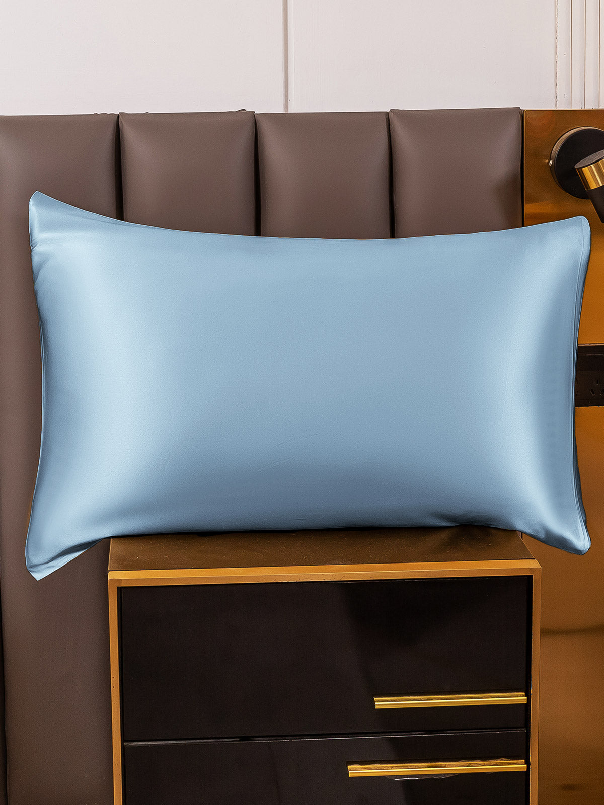 [Vaaleansininen] SilkSilky-FI 19Momme Pillowcase 005