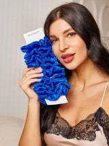 [Sininen] SilkSilky-FI Scrunchie 001
