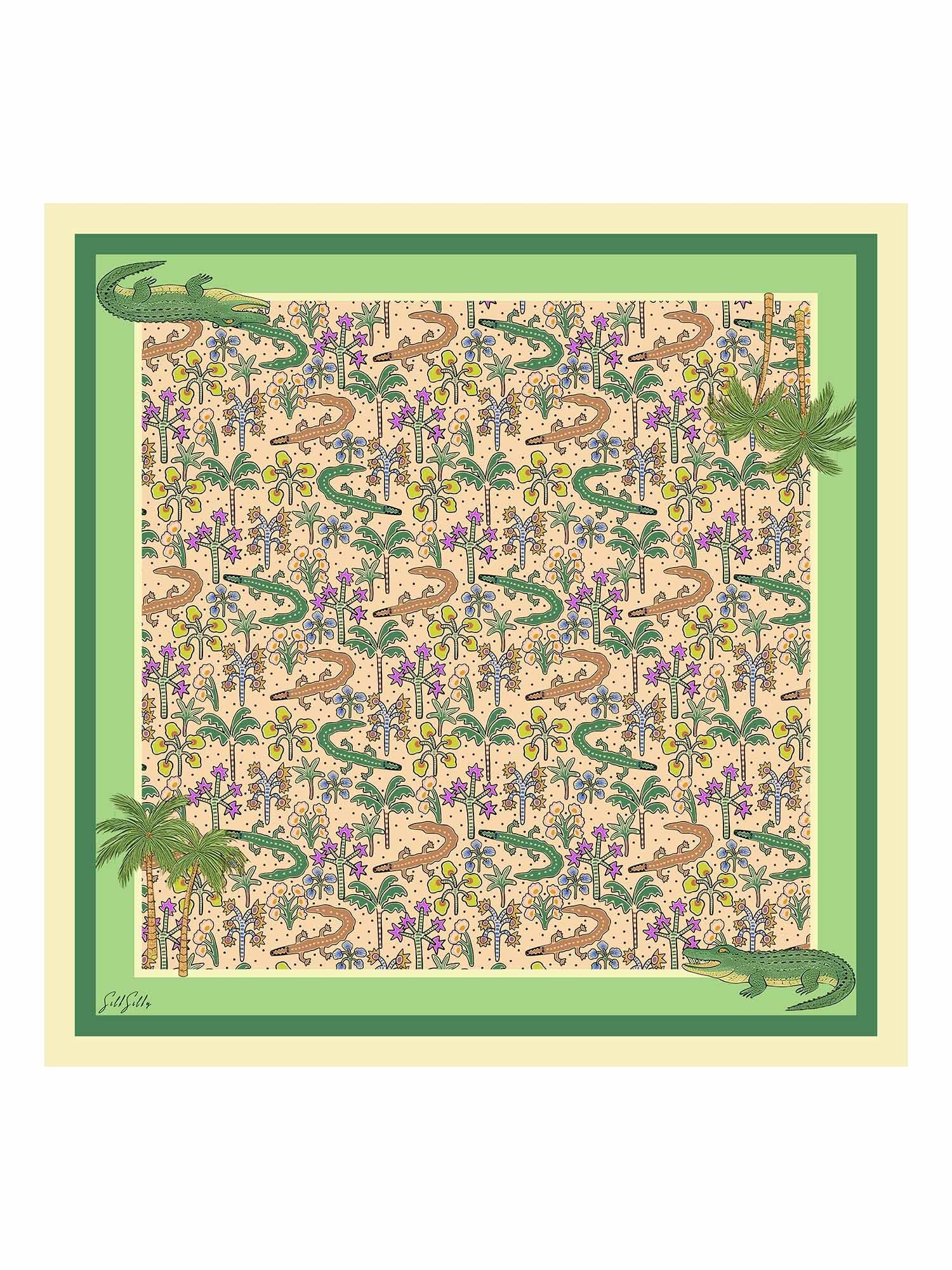 [Hiekkakrokotiili] SilkSilky-FI Scarf 001