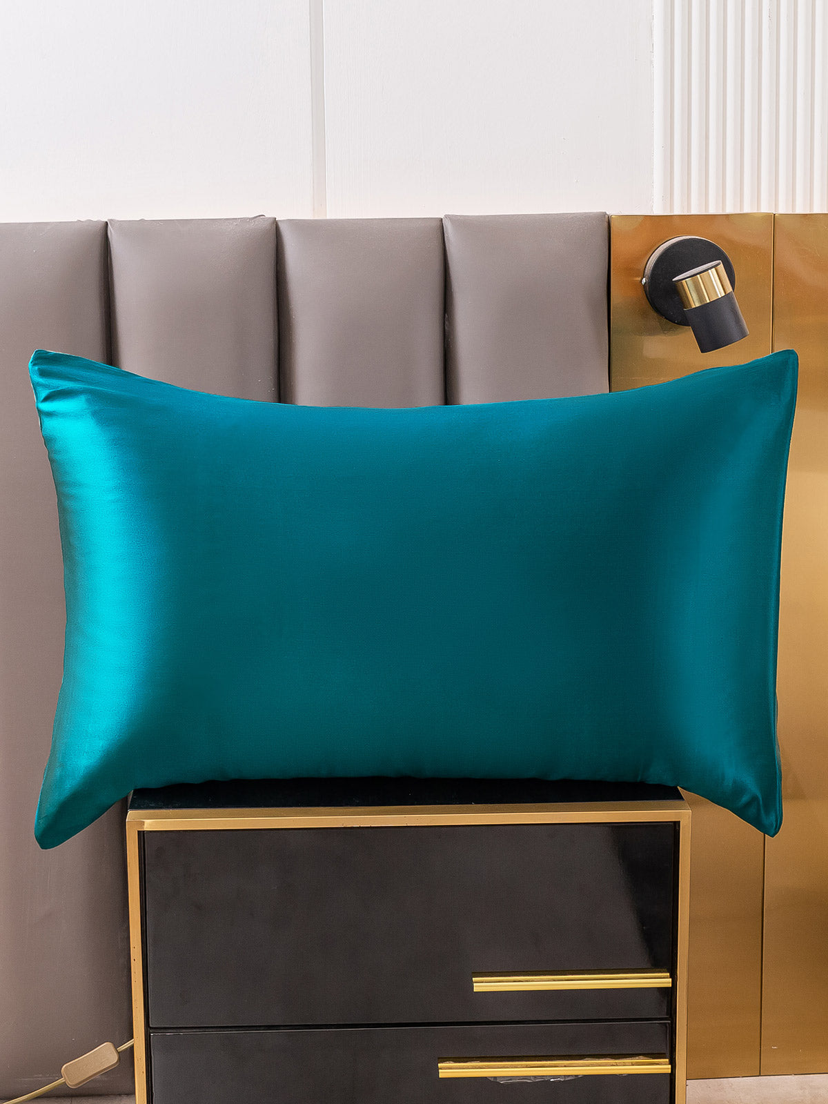 [Sinivihreä] SilkSilky-FI 22Momme Pillowcase 001